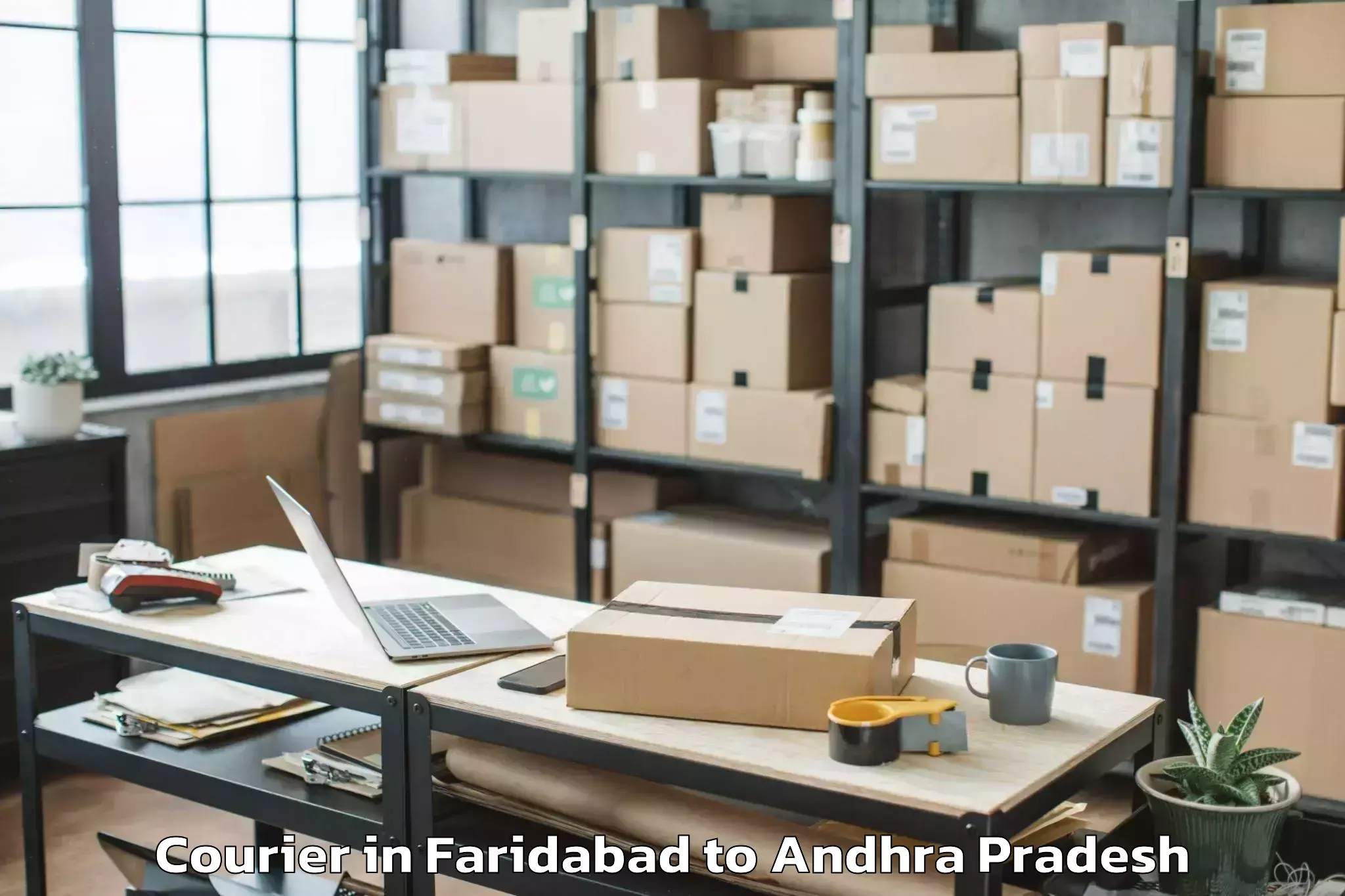 Easy Faridabad to Y Ramavaram Courier Booking